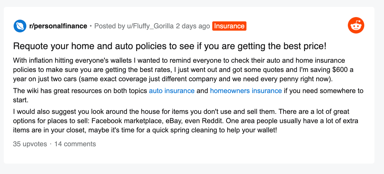 Commute or pleasure car insurance reddit